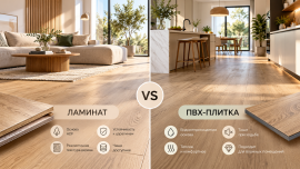 Ламинат или ПВХ-плитка: что выбрать и чем отличаются покрытия